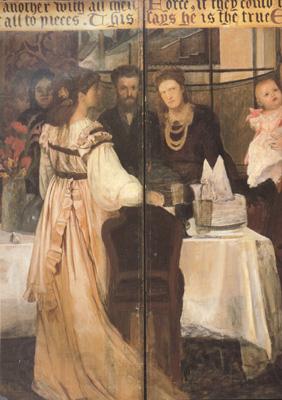 Alma-Tadema, Sir Lawrence The Epps Family Screen (detao) (mk23) Spain oil painting art